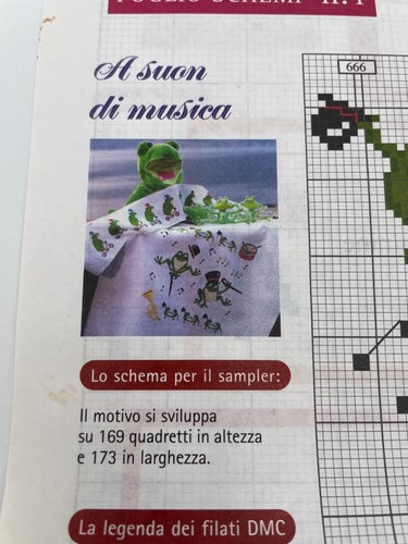 Schema punto croce rane - , suon