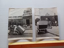 Innocenti Lambro nettezza urbana lotto 2 foto originali anni 50 ag. Publifoto