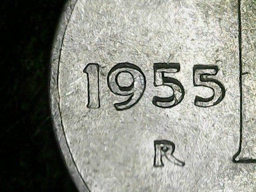 Lira 1955 errore cifre - 1,