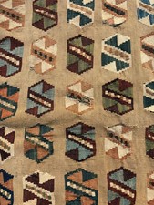 MERAVIGLIOSO ANTICO 1880 kilim kaskay curdo tessuto piatto **HG***