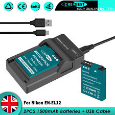 2x Batteria EN-EL12 per Nikon