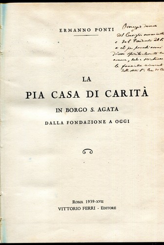 Pia casa carità in - la,