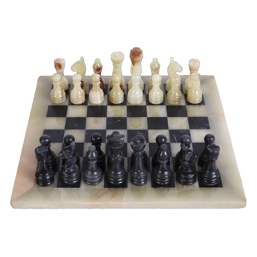 Set scacchi marmo onice nero - set,