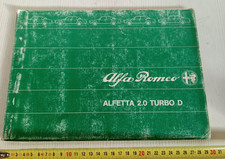 quaderno del venditore confronti con concorrenza Alfa Romeo Alfetta 2.0 Turbo D