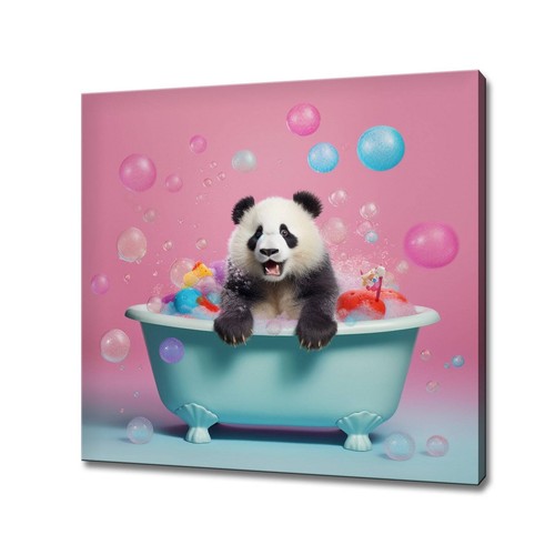 Cute panda bear the bath - bear,