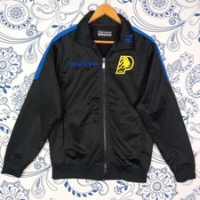 GIVOVA BLACK GYM JACKET 1963 LION TEAM GIACCA GINNICA TG M NERA BLU SPORTSWEAR 