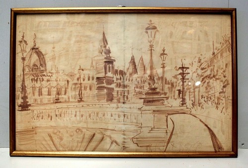 Antico acquerello disegno - antico,