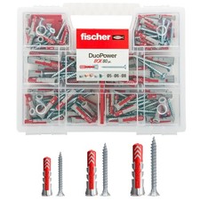 Fischer KIT DUOPOWER Valigetta 80 Tasselli universali Duopower con Vite