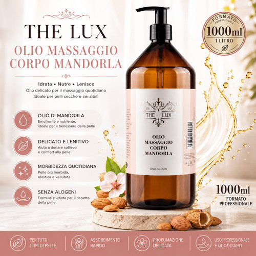 Olio massaggio corpo - olio, mandorla