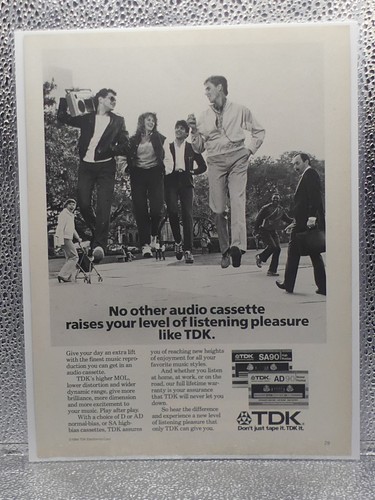 Pubblicità vintage tdk audio - pubblicità,