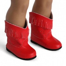 Stivaletti Boot, frange rosso