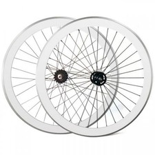 Set Ruote Fixed 28/700 40 mm CNC Extra+ Bianco scatto fisso Flip/Flop