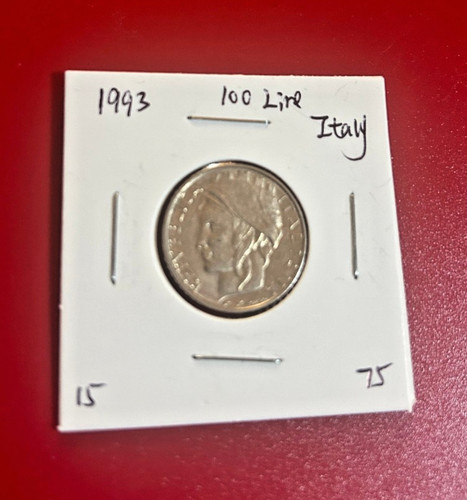 1993 italy 100 lire - 1993, coin
