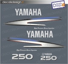 Adesivi calandra motore marino fuoribordo Yamaha 250 cv HPDI gommone barca