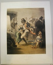 Stampa incisione litografia gravure old print etching THIELLEY GOUPIL OPERA 