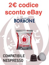 200 CAPSULE  COMPATIBILE NESPRESSO* RESPRESSO RED ROSSA CAFFE BORBONE