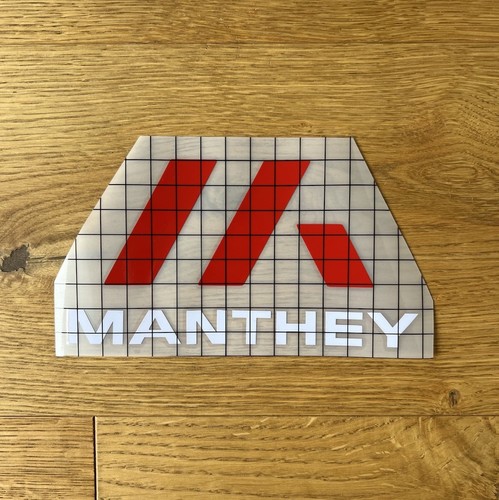 Adesivo logo manthey rosso - logo,