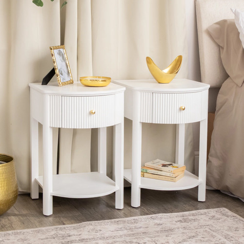 Coppia comodini reeded con - coppia,