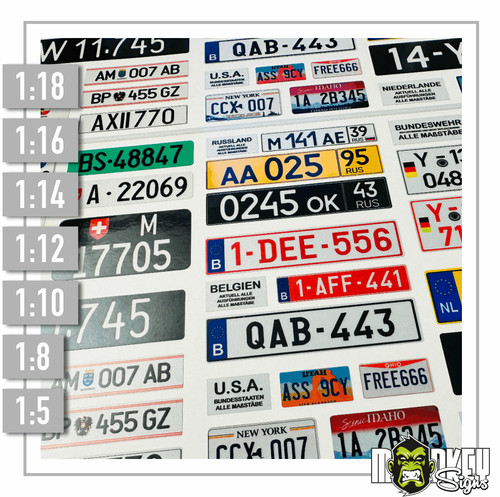 Modellismo targa targhe - targa,