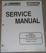 Manuale Di Servizio Del Motore 4HP 5HP 4 Tempi Mercury Mariner 1999 90-857138