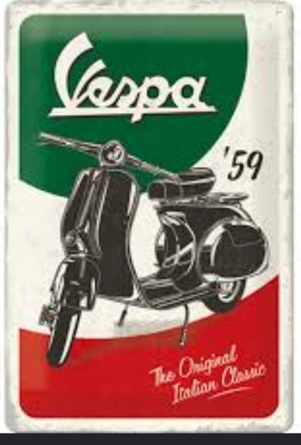 Targa vespa italian - vespa, '59