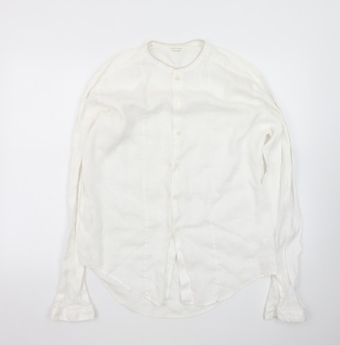 Camicia zara uomo bianca - bianca, lino
