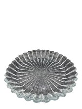 MCM raro piatto da portata floreale in vetro danese Sidse Werner Holmegaard anni 60