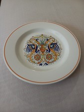 Piatto Decorativo In Ceramica Dipinto A Mano Stile Deruta Cm.26