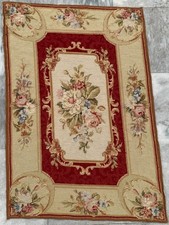 Tappeto Aubusson vintage fatto
