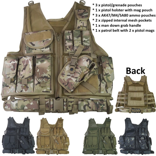 Gilet tattico kombatuk softair - tattico,