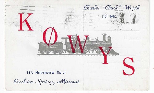 Scheda radio qsl - radio, 1961