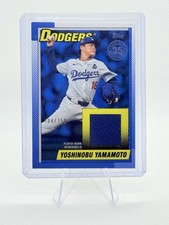 Patch reliquia indossata dal giocatore Topps Series 2 Yoshinobu Yamamoto 2025 /150 Dodgers