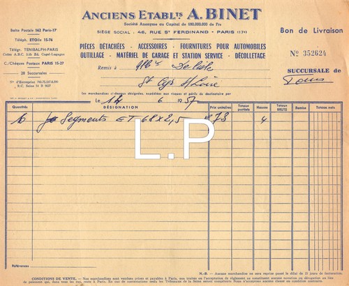 1958 etab binet paris - paris,