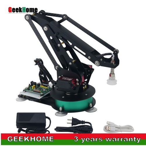 Braccio robotizzato 3dof nero - braccio,