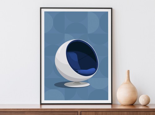 Stampa sedia ballo poster - sedia,