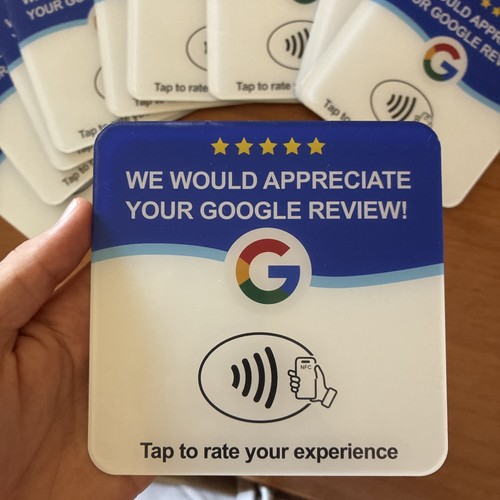 Google review nfc tag card - review,