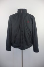 RALPH LAUREN GIUBBINO A VENTO GIACCA UOMO TG M MAN CASUAL VINTAGE JACKET NERO