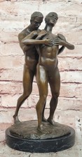 Bronzo Scultura,Mano Fatto Statua Art Collettore Edizione Nude Maschio Uomo Hot