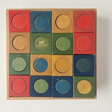 Vintage Kurt Naef Ligno 9408 Wooden Blocks Educational Montessori Swiss 70s