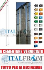 PIANTANA A CEMENTARE VERNICIATA - PROFILO 60X7PER RECINZIONE MODULARI GRIGLIATO 
