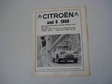 advertising Pubblicità 1969 CITROEN AMI6 AMI 6