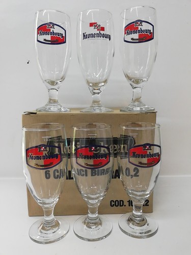 Bicchieri birra kronenbourg - 6,