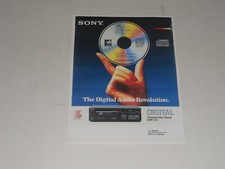 Pubblicità Lettore CD Sony CDP-101, 1982 Pubblicità Giappone, 1° Lettore CD di sempre! Storia audio!
