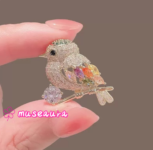 Mini spilla decorativa - , gazza