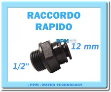 RACCORDO ADATTATORE OSMOSI JOHN GUEST D. 12 MM X 1/2" ATTACCO RAPIDO DIRITTO 