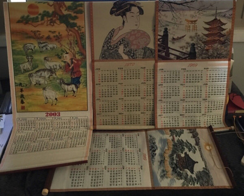 Calendari vintage pergamena