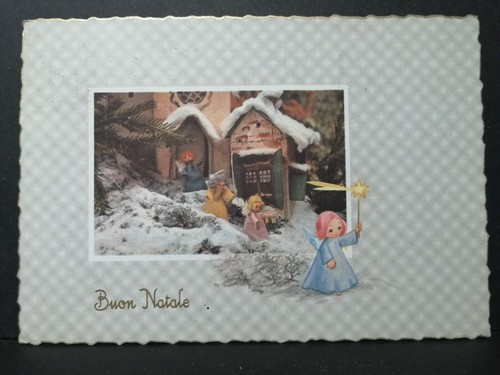 Cartolina buon natale angeli - cartolina,