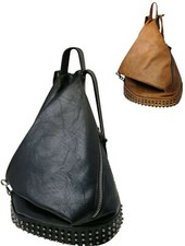 Zaino Uomo/Donna Borchie Borsa a Spalla Eco Pelle Zainetto Sportivo Vintage Moda