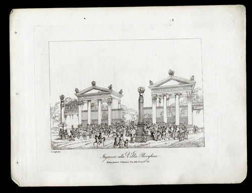 Ingresso alla villa borghese - alla,