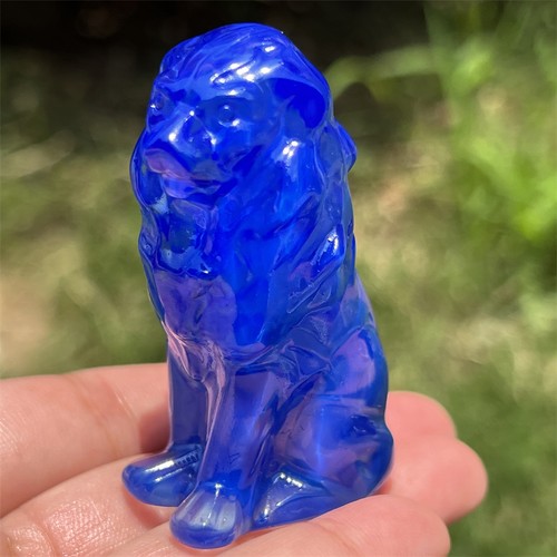 1pc hand carved blue - blue, opalite